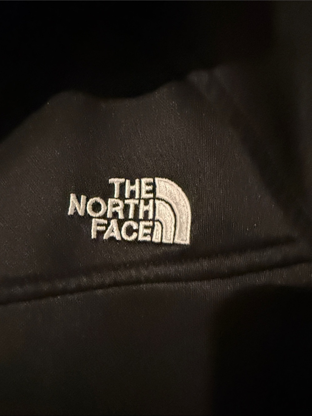 The North Face Black Jacket with White Trim - Picture 2 of 8